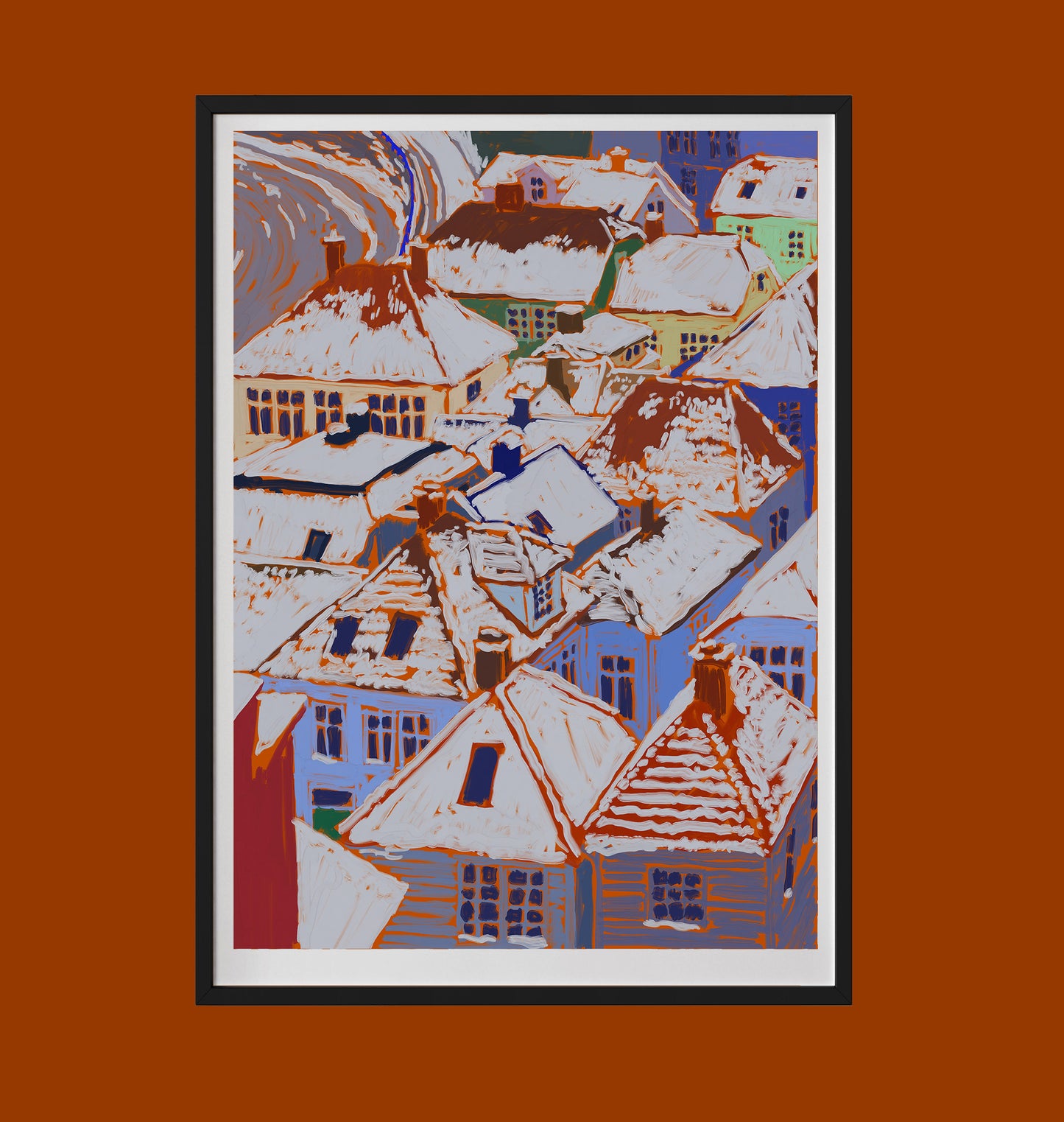 Utsikt frå Sverresborg 50x70 cm